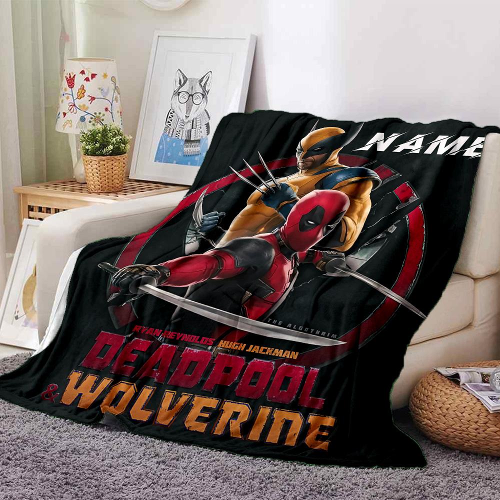 Custom Name "Spider-Man: Spider-Verse" blanket for Couch & Bed, Plush Cozy Fuzzy Blanket Super Soft & Warm Blankets for Fall and Winter. 090820