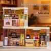 DIY Miniature Cabin Building Blocks Scene Model Educational Toy Gift