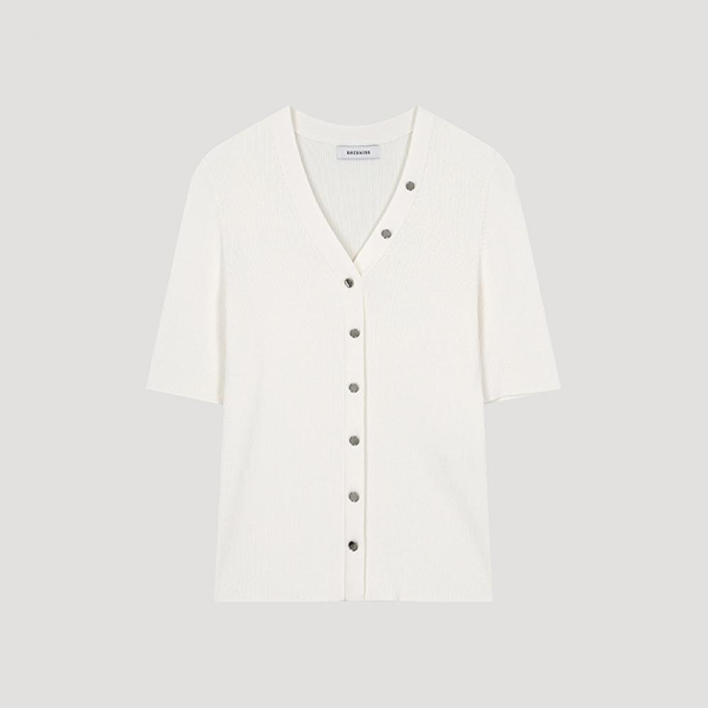 

She S miSS вязаный свитер с V-образным вырезом и застежкой на пуговицы SSkpoo22670 Cr creamy/55