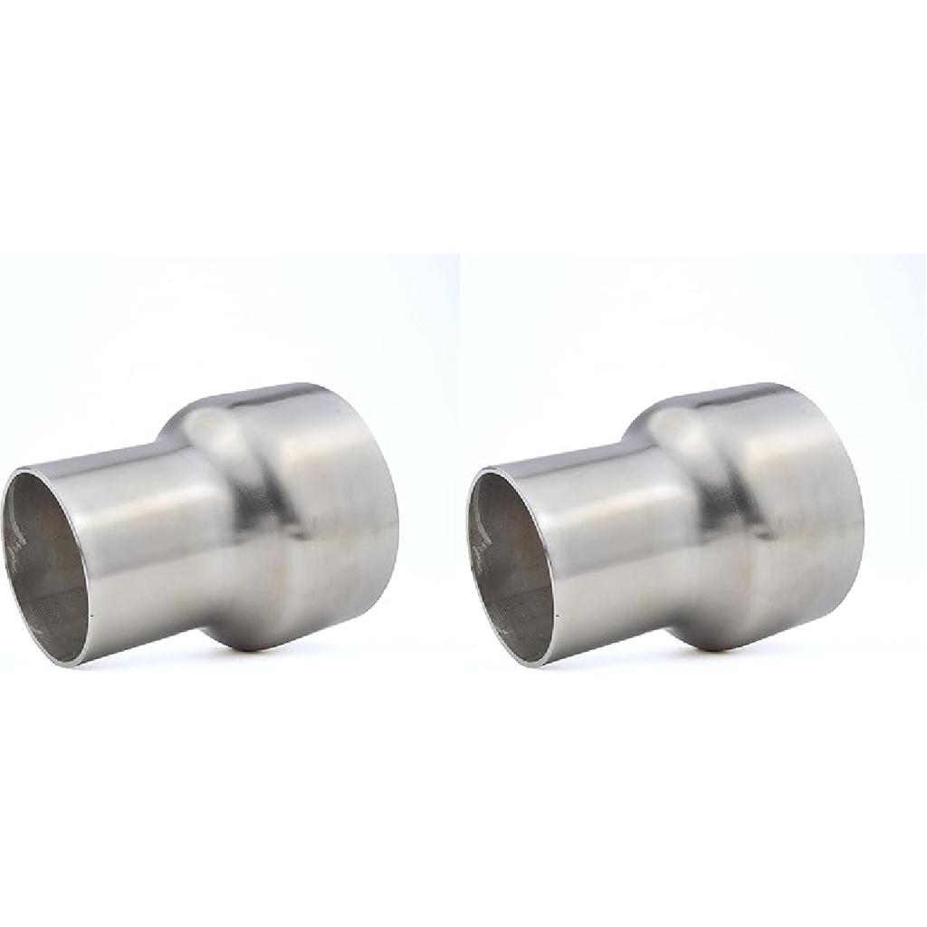 Universal ID 2.5 Inch To OD 3 Inch Exhaust Adapter, Stainless Steel Exhaust Coupler(2 1/2" ID To 3" OD), Pipe Adapter Whole Length 3.6 Inch