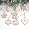 Hollow Angel Love Christmas Tree Ornament Kids Gifts Christmas Decoration Wooden Hanging Pendants
