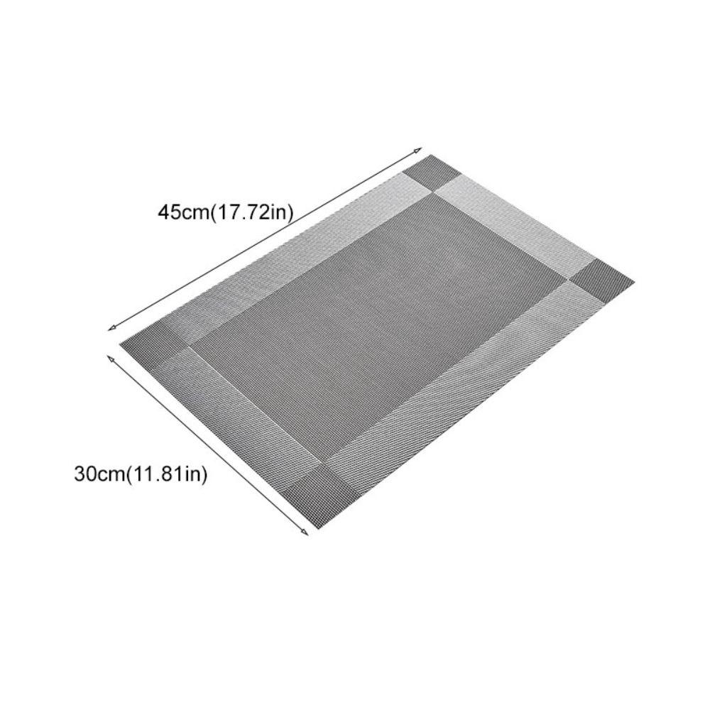 6pcs Heat-resistant Dining Table Mat Waterproof Bowl Pad Washable Party Placemat  Banquet