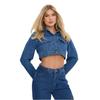 I Saw It First Womens/Ladies Cropped Boxy Denim Jacket