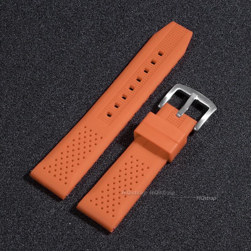 Universal Watch Straps 16 18 20 22 24mm Quick Release Silicone Band Soft Rubber Wristband Men Women Breathable Sport Bracelet