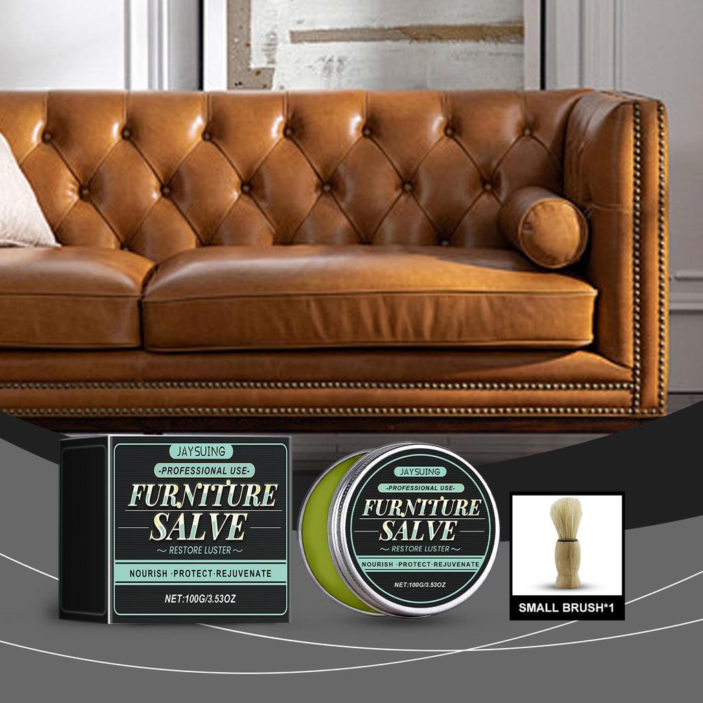 JAYSUING Leather Care Ointment–Scratch Repair, Waterproof Maintenance for Furniture, Bags, and Car Seats.