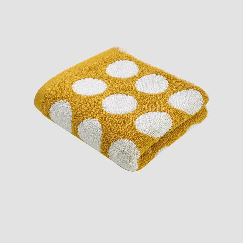 Cotton Bathroom Accessories Sets Dots Stars Striped Heart Pattern Soft Face Towel Super Absorbent Thick Hand Towels Kids Adults
