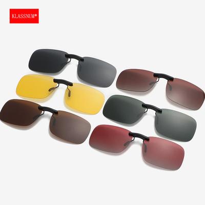 Polarized Rimless Men Clip On Sunglasse Glasses Narrow Clip-on Lenses Women Anti-glare Sunglasses UV400 Goggles New In