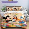 3pcs Mickey And Friend 1 Cover+2 Pillowcases, Pillow Inserts Not Included, Machine Washable, All-Season Use, Teen and Adult Rooms140