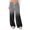 Women's Fleece Wide Leg  Elastic Waist Drawstring Loose Pants Drawstring Pajama Pants Sleepwear Trousers