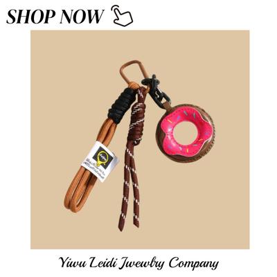 Donut Bag Hanging Maillard Color Women'S Bag Pendant Keychain