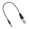 Mini XLR 3pin Male To XLR 3pin Female Aluminum Foil Shielded Copper Wire Audio Cable