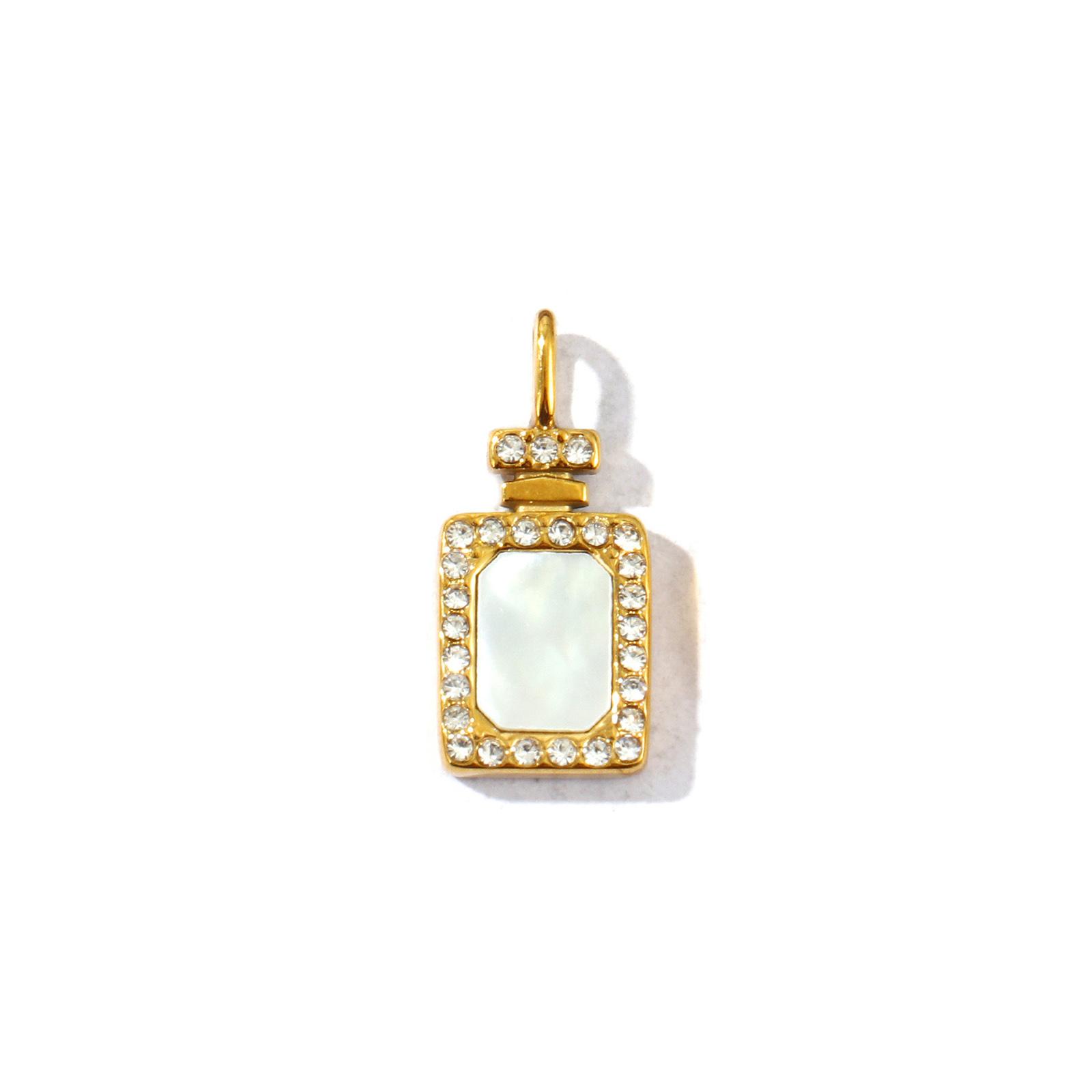 

1 Piece Natural Shell Galaxy Charms Multicolor Micro Pave Clear Rhinestone 304 Stainless Steel Pendants For DIY Necklace Making