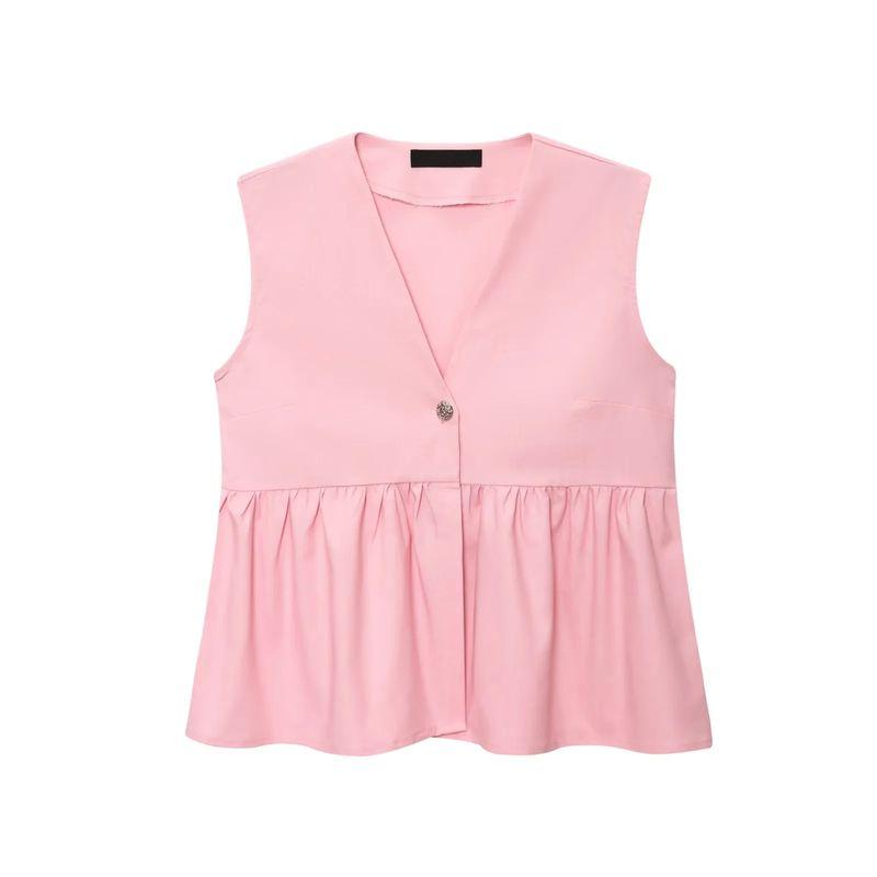 Summer New Product Women's Clothes French Style Casual Style V-neck Sleeveless Vest Vest Top + Elastic Pants Leg Casual Pants