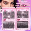 456 Clusters D Curve Single Cluster False Eyelashes Segmented Grafting Flower Hair 10-16Mmdiy Thick Eyelashes