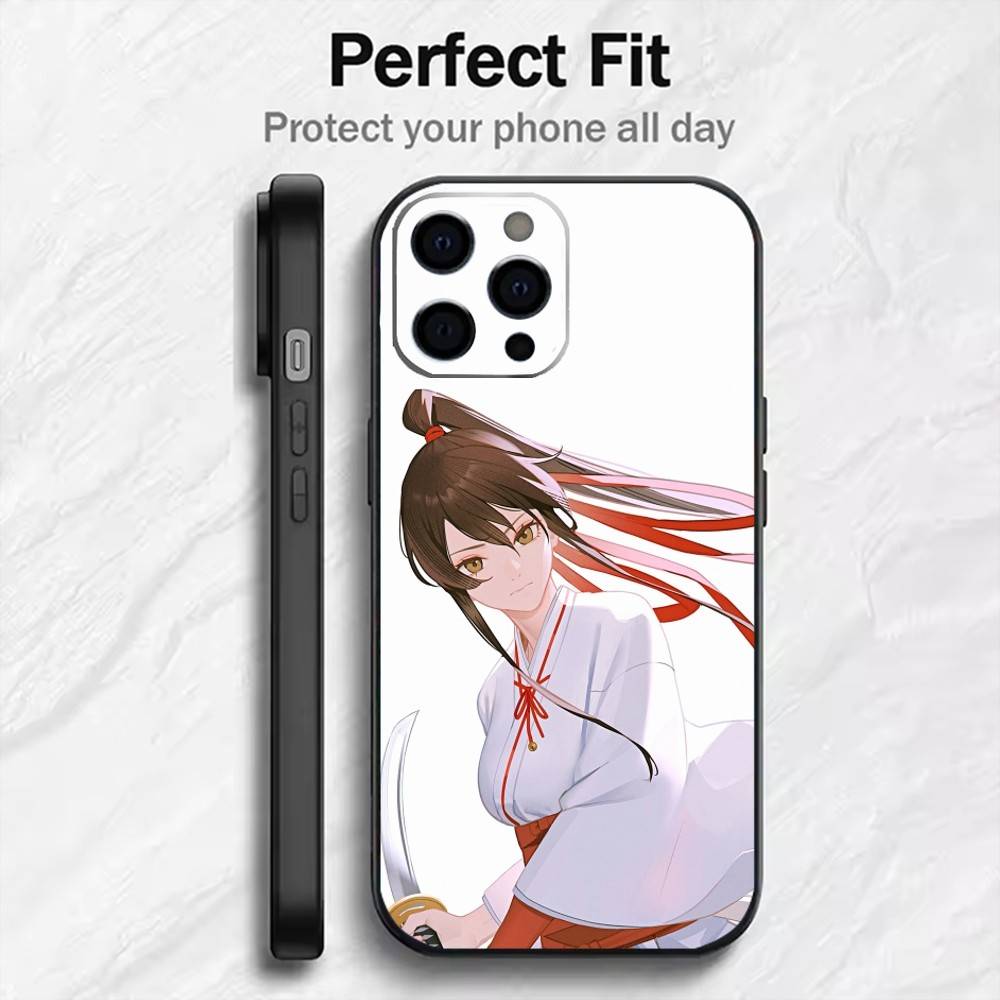Yamada Asaemon Sagiri Phone Case For iPhone17,16,15,14,13,12 Plus,Max Soft Silicone Black Cover