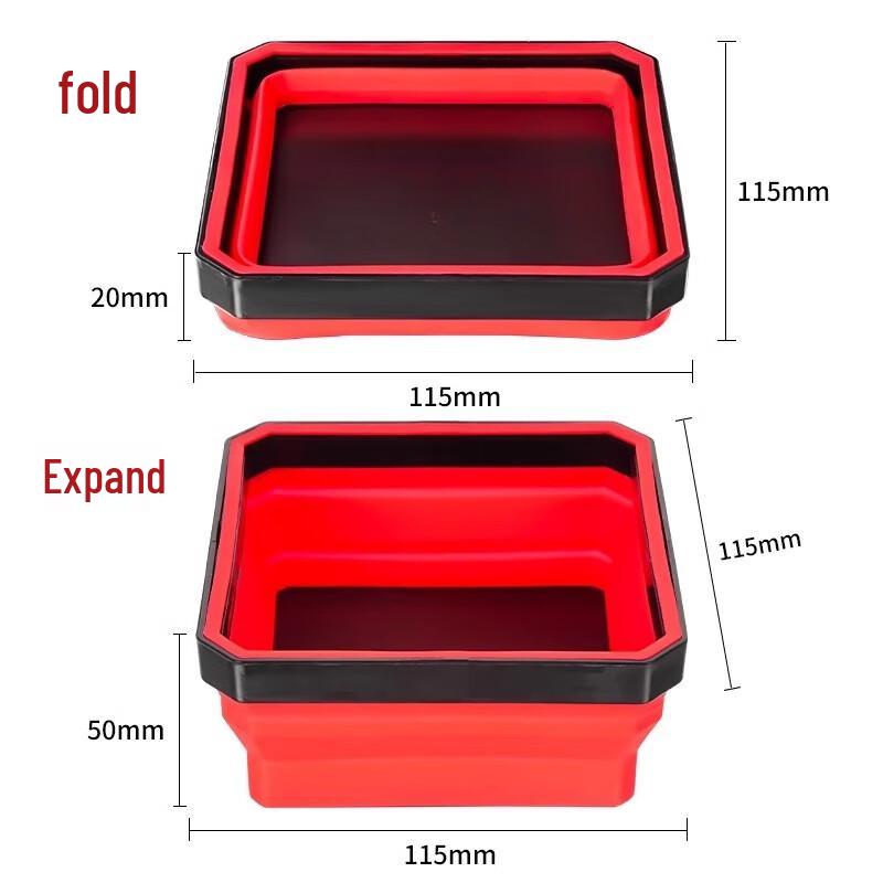 Foldable Magnetic Parts Tray with Strong Magnet Set