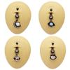 Tendência de Moda Anel de Umbigo Lua Coração Ornamento Barra Piercing Umbigo Pingente Para Mulheres Meninas Joias Piercing Corporal
