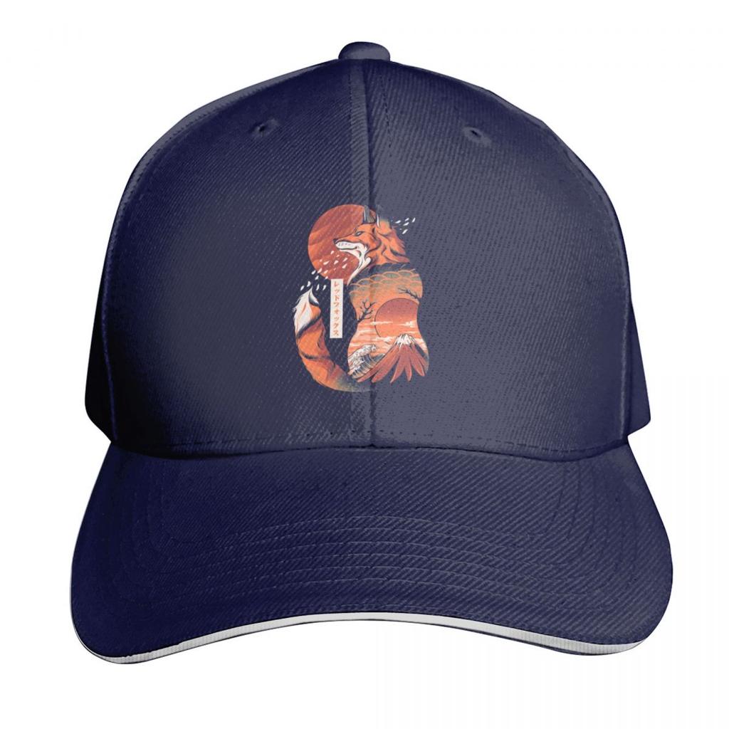 Japanese fox Baseball Cap fun hats Rave Mountaineering tea Hat Women Caps Unisexs