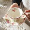 Ceramic Coffee Cup And Saucer Set Mug 180ml Portable Holiday Gift
