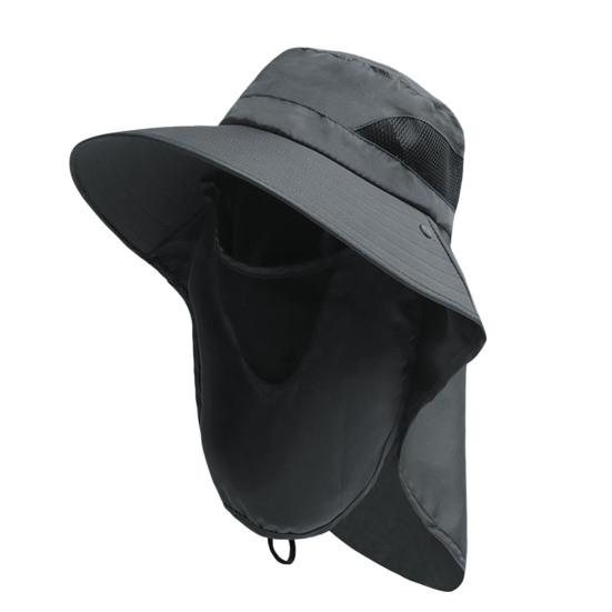 

Женская и мужская уличная шляпа, надежная мягкая летняя шляпа с широкими полями, набор шрамов, отличное тепловое излучение, женская и мужская уличная шляпа, уличная рыбацкая шляпа серый