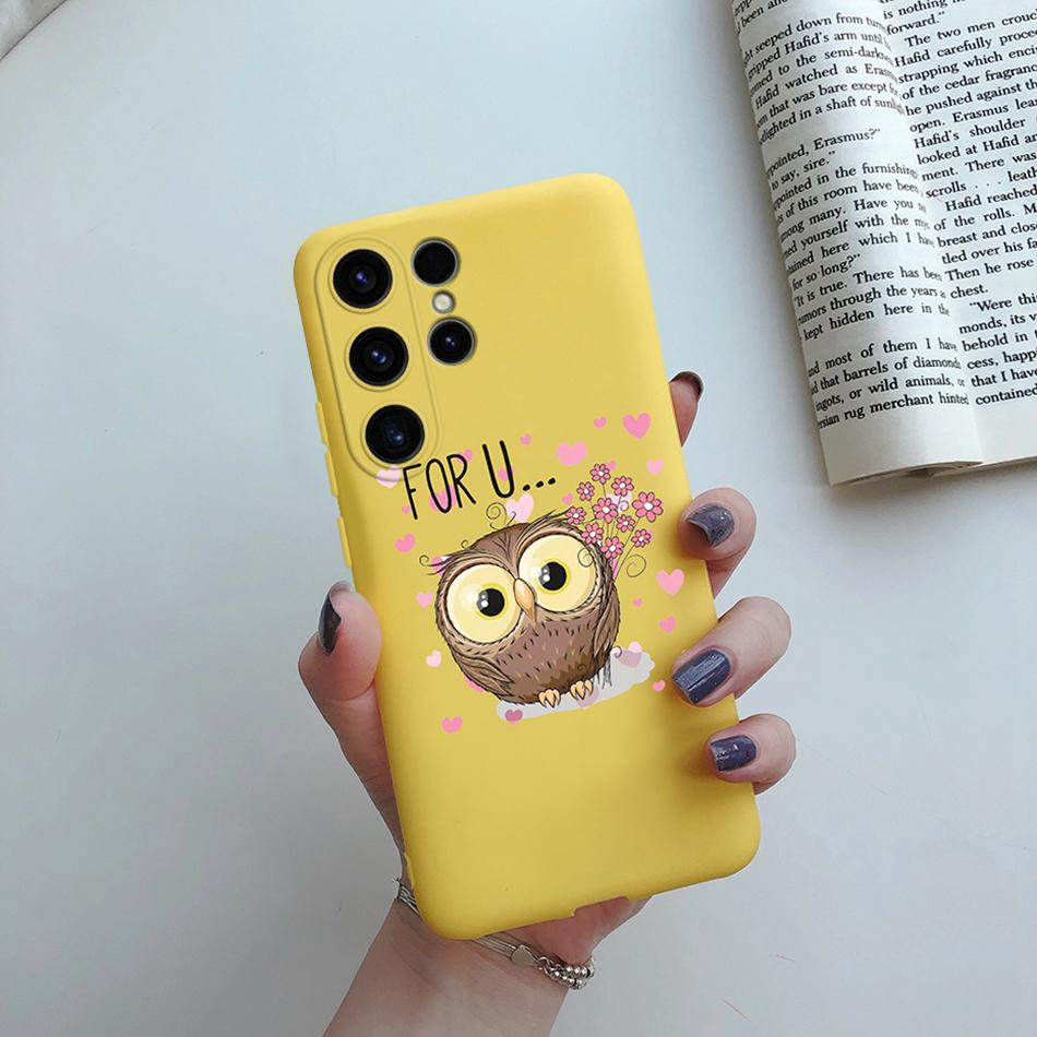 For Samsung Galaxy S24 Ultra Case S24 Plus Sunflower Girl Painted Soft Silicone Phone Case For Samsung S24 Ultra S 24 S24+ Shell
