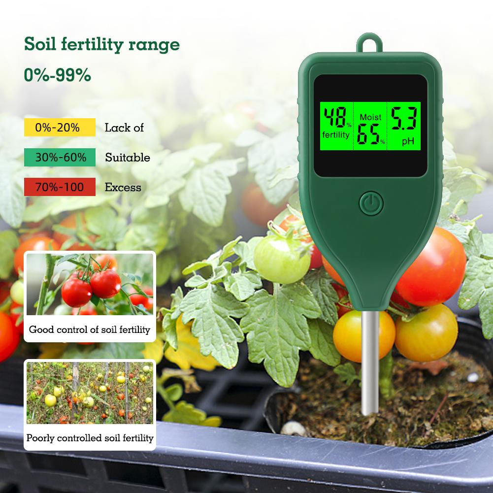 3 In 1 Soil pH Meter Soil Moisture Meter Farm Garden Fertility Tester Soil Moisture Test Detector