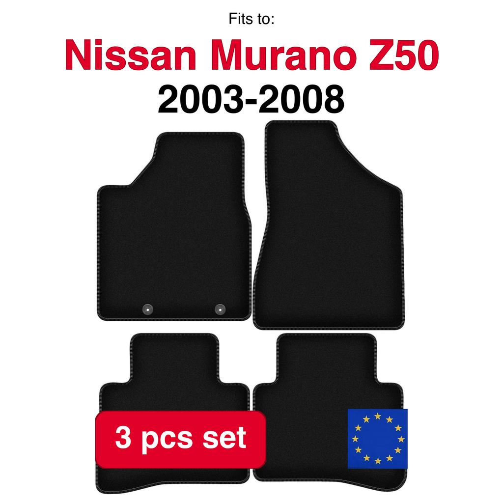 Basic Velour Floor Mats, For Nissan Murano Z50 Suv (2003-2008)