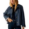 Womens Casual Vintage Blazer Single-Breasted Lapel Short Jacket Fall 2025