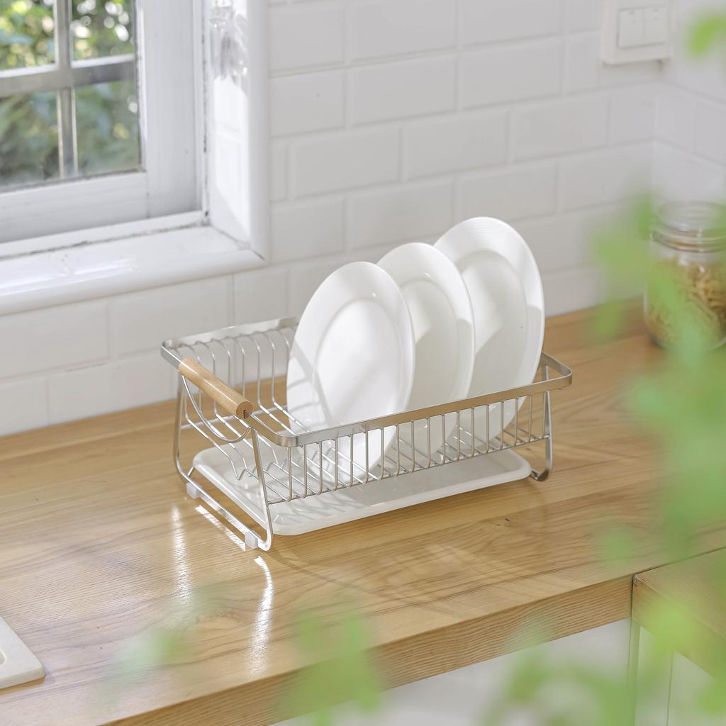 Japanese-style kitchen dish drying rack, countertop dish and utensil storage cabinet, draining rack, storage basket, dish draine