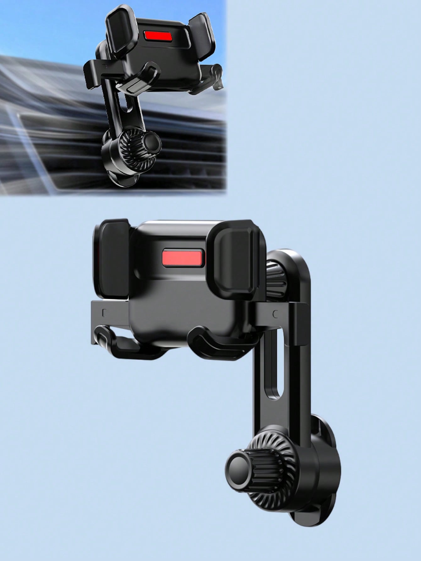 Touch-Control Car Air Vent Phone Mount – Air Vent Installation, 360° Rotatable, Universal Fit for 4-7.2 Inch Smartphones