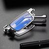 Metal Folding Screwless Reading Glasses Anti-blue Light Portable Fashionable Men's and Women's Reading Eyeglasses
