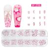 12-Grid Irregular Transparent AB Glass Diamonds for Nail Art