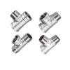 1/4" 3/8" 1/2" 3/4" 1" 1-1/4" 1-1/2" 2" Tee a T BSP Maschio Femmina Divisore a 3 Vie Raccordo Tubo in Acciaio Inossidabile 304 Connettore Acqua Gas