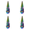 Bullet Valve Caps Car Motorcycle Wheel Tire Valve Caps Alloy Spike Shaped Aluminum Car Styling Auto Exterior Accessories 4Pcs