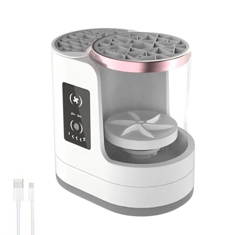 

Электрическая машина для чистки макияжных кистей 3 в 1 с сушилкой-подставкой для макияжных кистей - Портативный автоматический USB инструмент для чистки косметических кистей