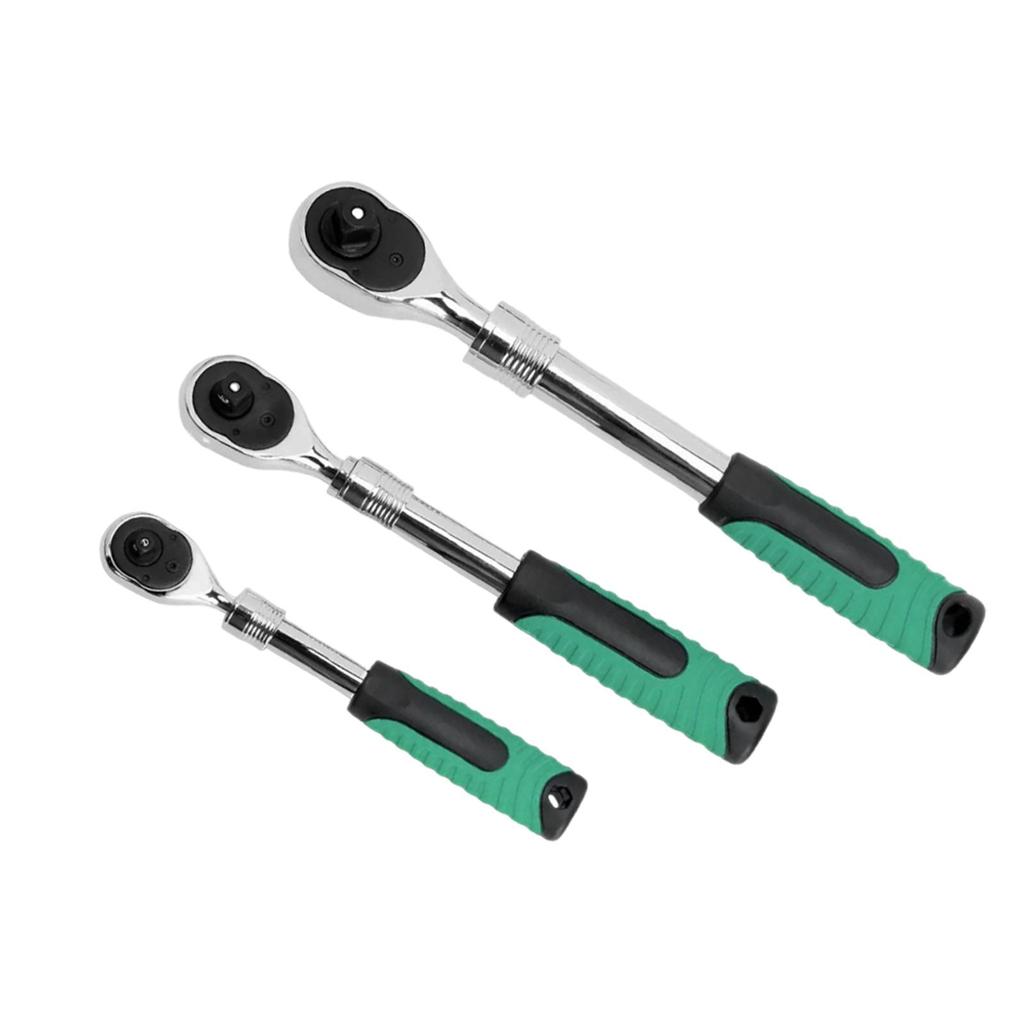 Ratchet Wrench Quick Released Long Handle Multifunctional Retractable Wrench for Factories Garage Workshops Auto Repairs