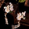 Ancient Floral Hair Stick Tassel Flower Hair Comb Classical Hanfu Headwear  Children
