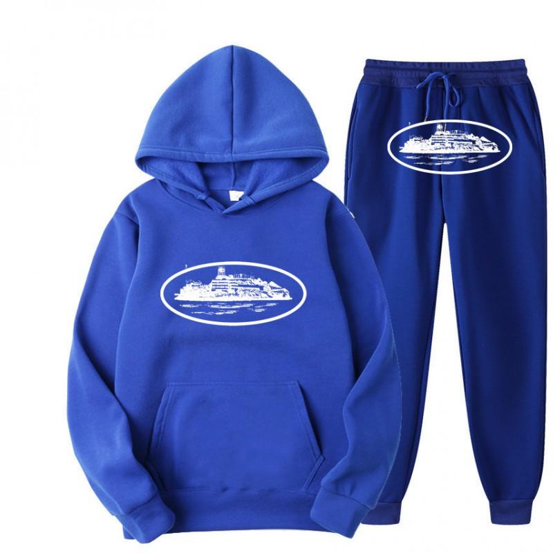 Unisex Oversized Streetwear Mikina Jogger Set Ležérní Sportovní Oblečení Podzim Mladistvý Hip Hop Skateboard