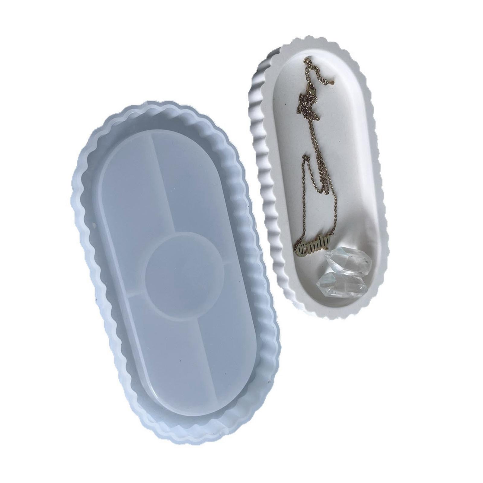 

Овальные формы для подносов из смолы для изготовления подноса для украшений, поднос из смолы с полосатой текстурой, силиконовые формы для эпоксидной смолы, подсвечник