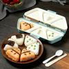 6 Grids Sushi Mould Triangle Bento Box Kitchen Party Supply Mold Tool Onigiri Rice Ball Bento Machinenori Kitchen Accessories