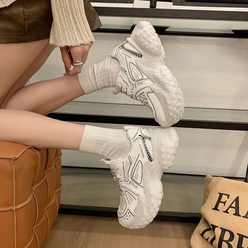New  Tenis Woman Sneakers Platform Casual Shoes Women Comfort Mesh Thick-soled increase Shoes Women Zapatillas De Mujer