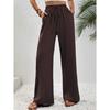 Women's Casual Comfortable Wide Leg Long Pants Solid Color Versatile