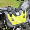 50L Waterproof Motorcycle Saddle Bag Rear Seat Tail Touring Motorcycles With PVC Material Fluorescent Green Orange