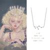 Jiamiaoi 12 Constellation Necklace 925 Sterling Silver Constellation Pendant Necklace Delicate Rhinestone Constellation Sign Elegant Cubic Zirconia