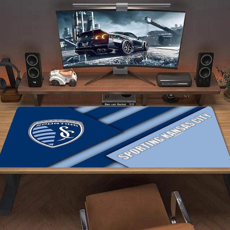 Sporting Kansas City Color Mouse Pad Large Gaming Table Cushion Non-slip Laptop Tablet Big Mousepad XXL Mat Mini PC Playmat With Lock edge