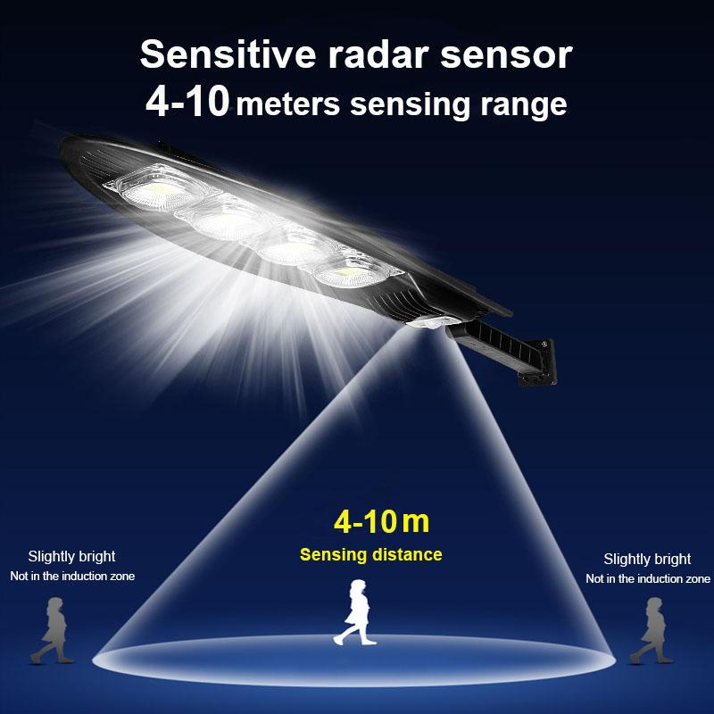 10000LM LED Solarleuchten Außen Garten Straßenleuchte mit Bewegungssensor und Fernbedienung Wasserdichte Wandleuchte für Garten