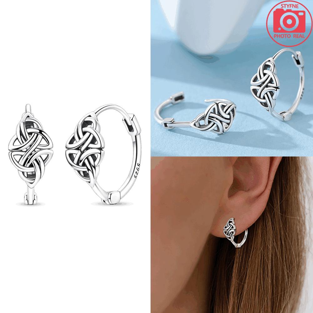 Kupfer Reines Kupfer Ohrring Creolen Lila Iris Blume Keltischer Ohrschmuck Inschrift Symbol Ohrschlaufe Valentinstagsgeschenk