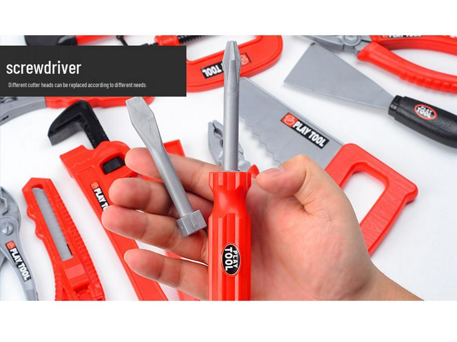 Kids' Play Tool Set: Electric Drill, Saw & Screwdriver for Repair Simulation
