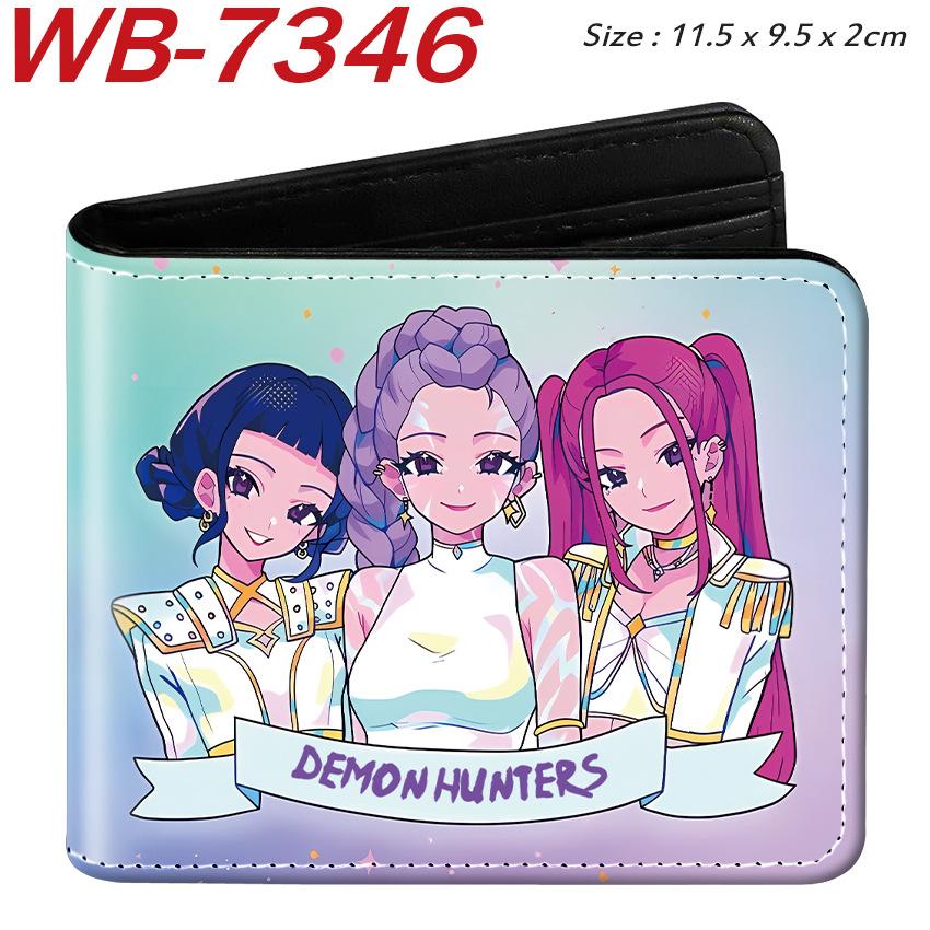 K-Pop Demon Hunters Pu Leather Two-fold Short Wallet and Practical