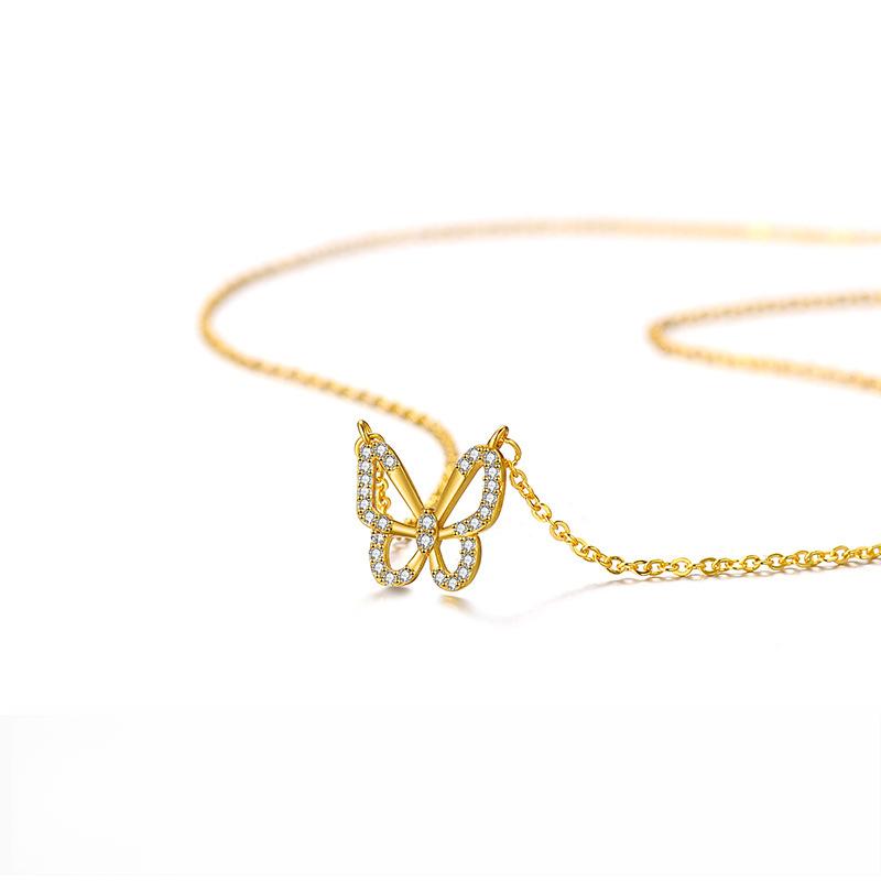 High Grade Hollowed Out Butterfly Necklace, Female Niche, Cold Style, Blogger Style, Personality